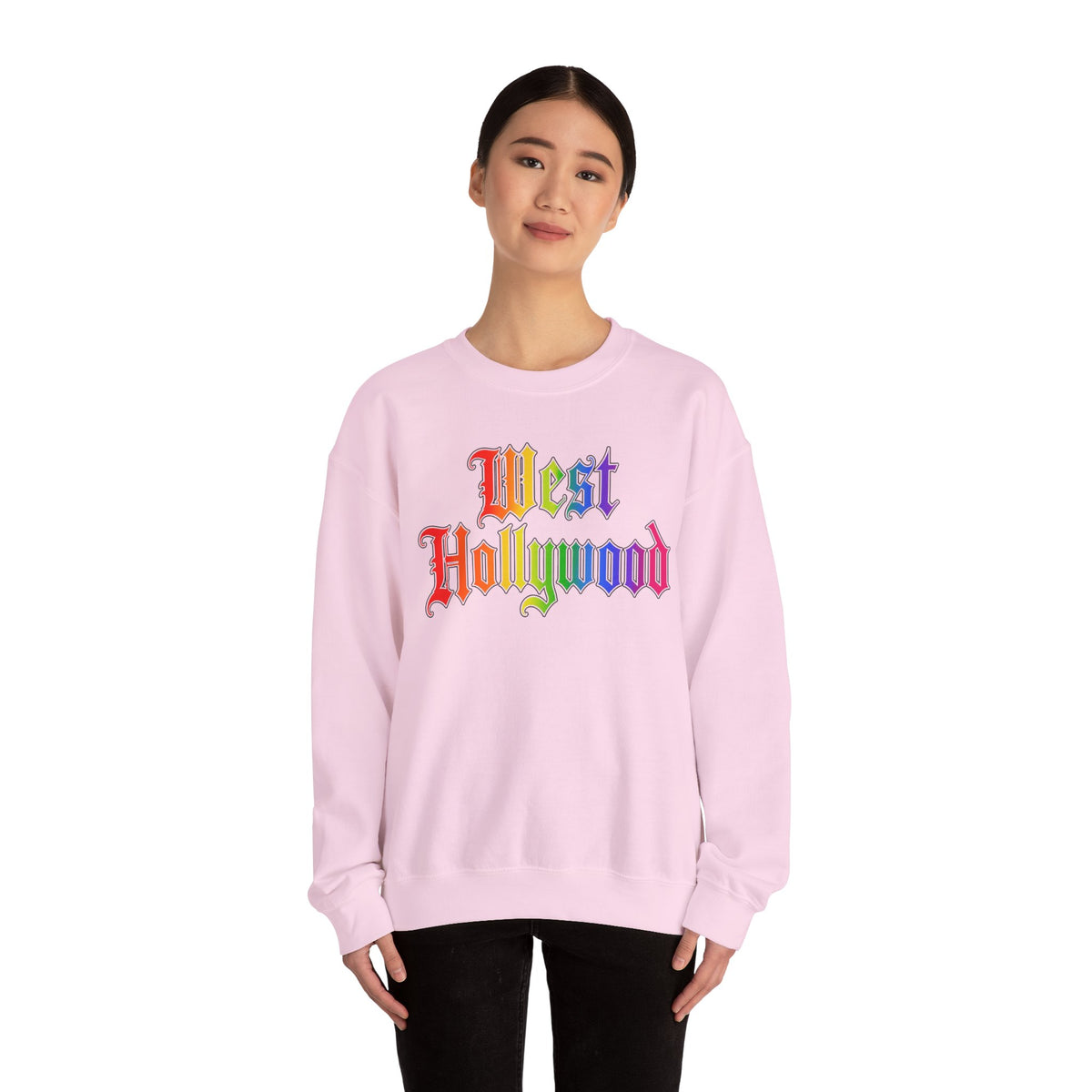 West Hollywood Rainbow Crewneck Sweatshirt