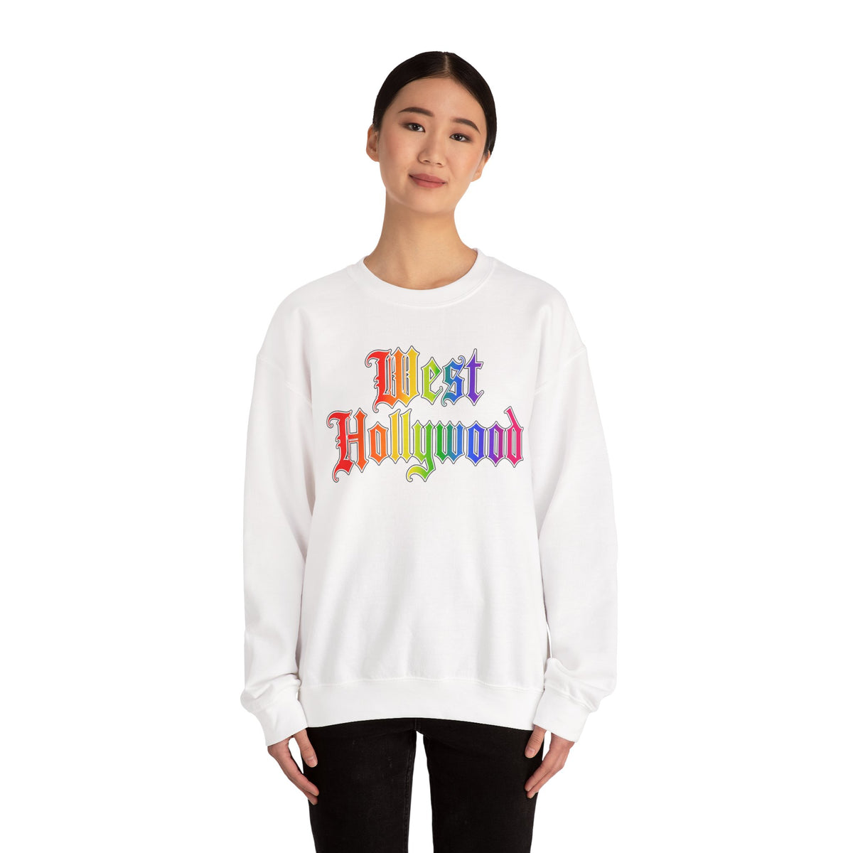West Hollywood Rainbow Crewneck Sweatshirt